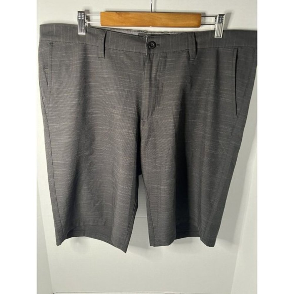 Beverly Hills Polo Club Men's Stretch Shorts. Zip Pocket. Black Heather. 38‎